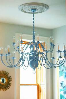 Brass And Crystal Chandelier