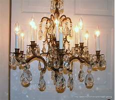Brass Crystal Chandelier