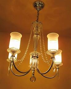 Brass Crystal Chandelier