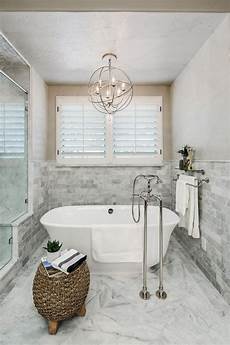 Chandelier Over Bathtub