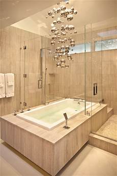 Chandelier Over Bathtub