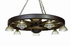 Gold Wagon Wheel Chandelier