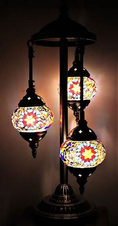 Mosaic Glass Vase Lamp