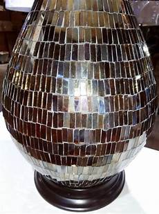 Silver Mosaic Table Lamp