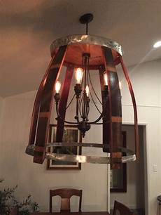 Wine Barrel Chandelier
